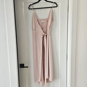 Park & Fifth Blush Wrap Midi Dress